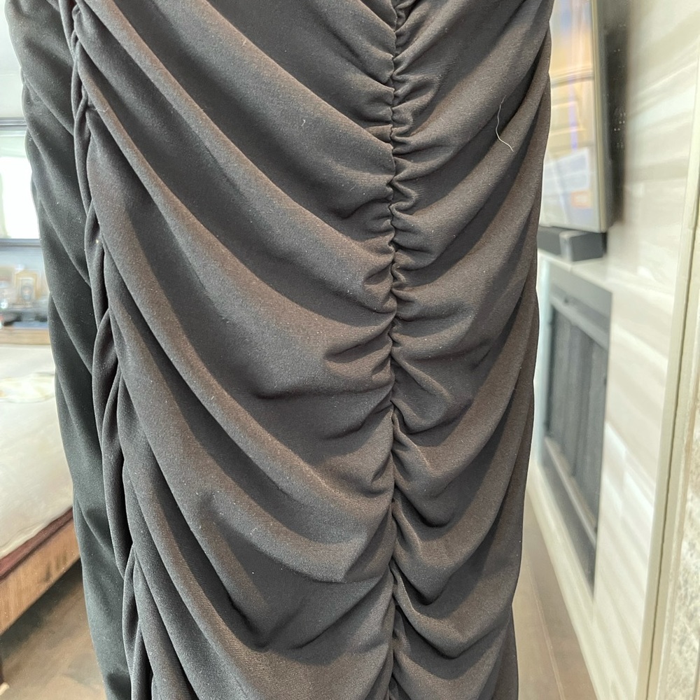 Cache Diamond Halter Ruched Dress - Picture 3 of 7